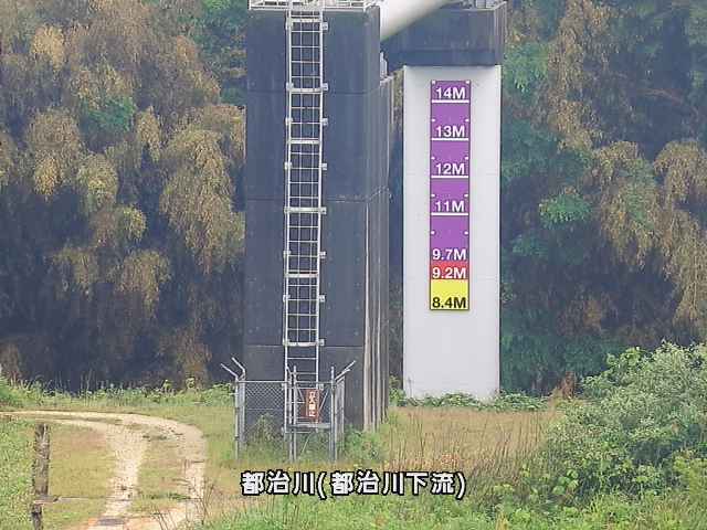 都治水位観測局付近 (都治町)