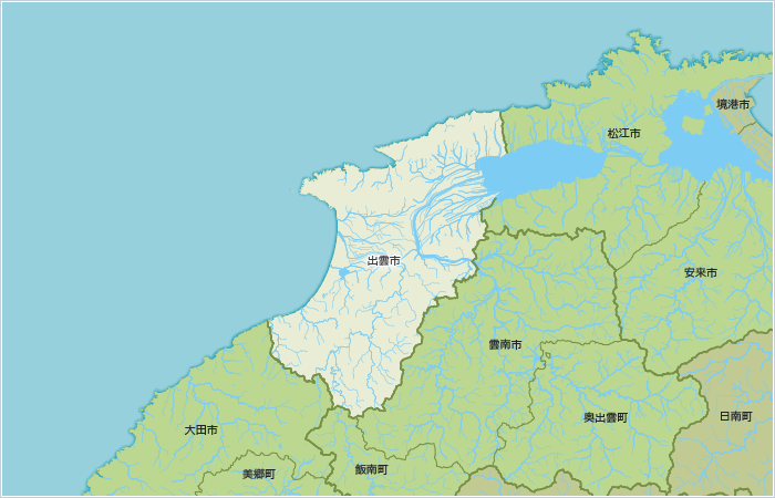 出雲の地図画像