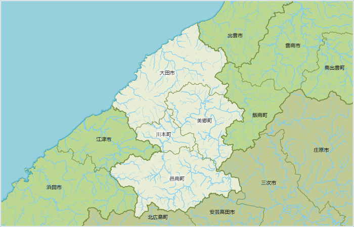 大田邑智の地図画像