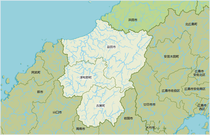 益田の地図画像